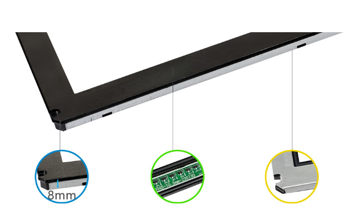 Waterproof infrared touch panels