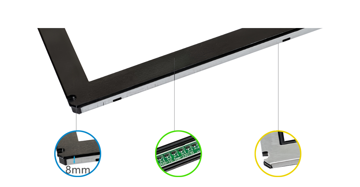 Waterproof infrared touch panel