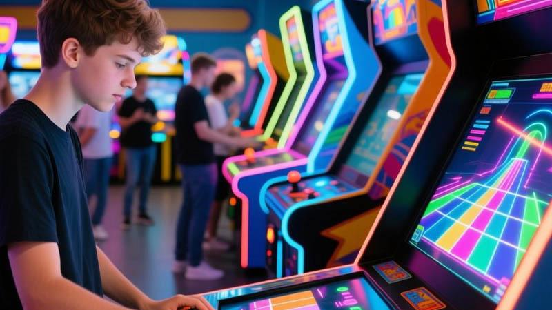 Touch screen game console